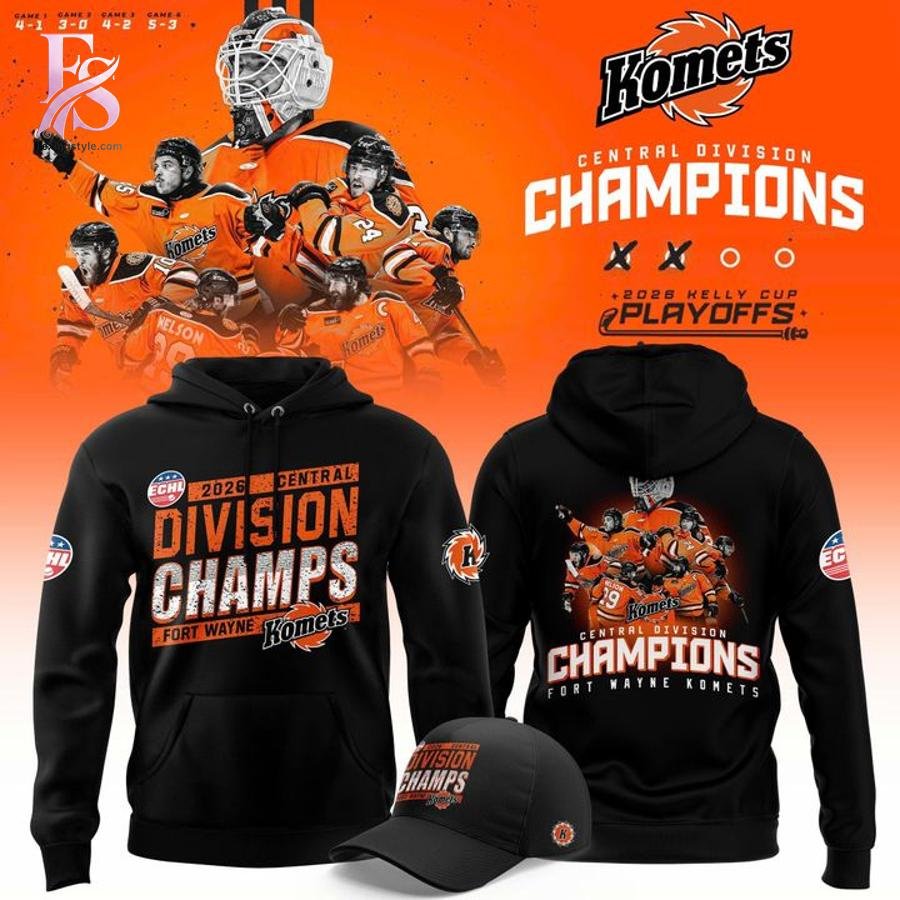 Fort Wayne Komets Central Division Champions 2026 T-Shirt