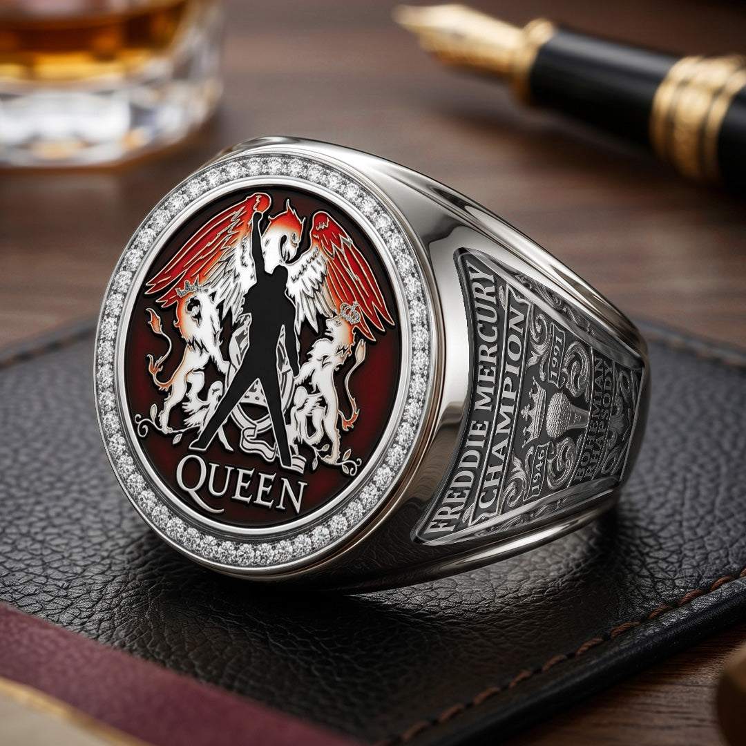 Freddie Mercury 3D Engraved Ring – TMTHU7074