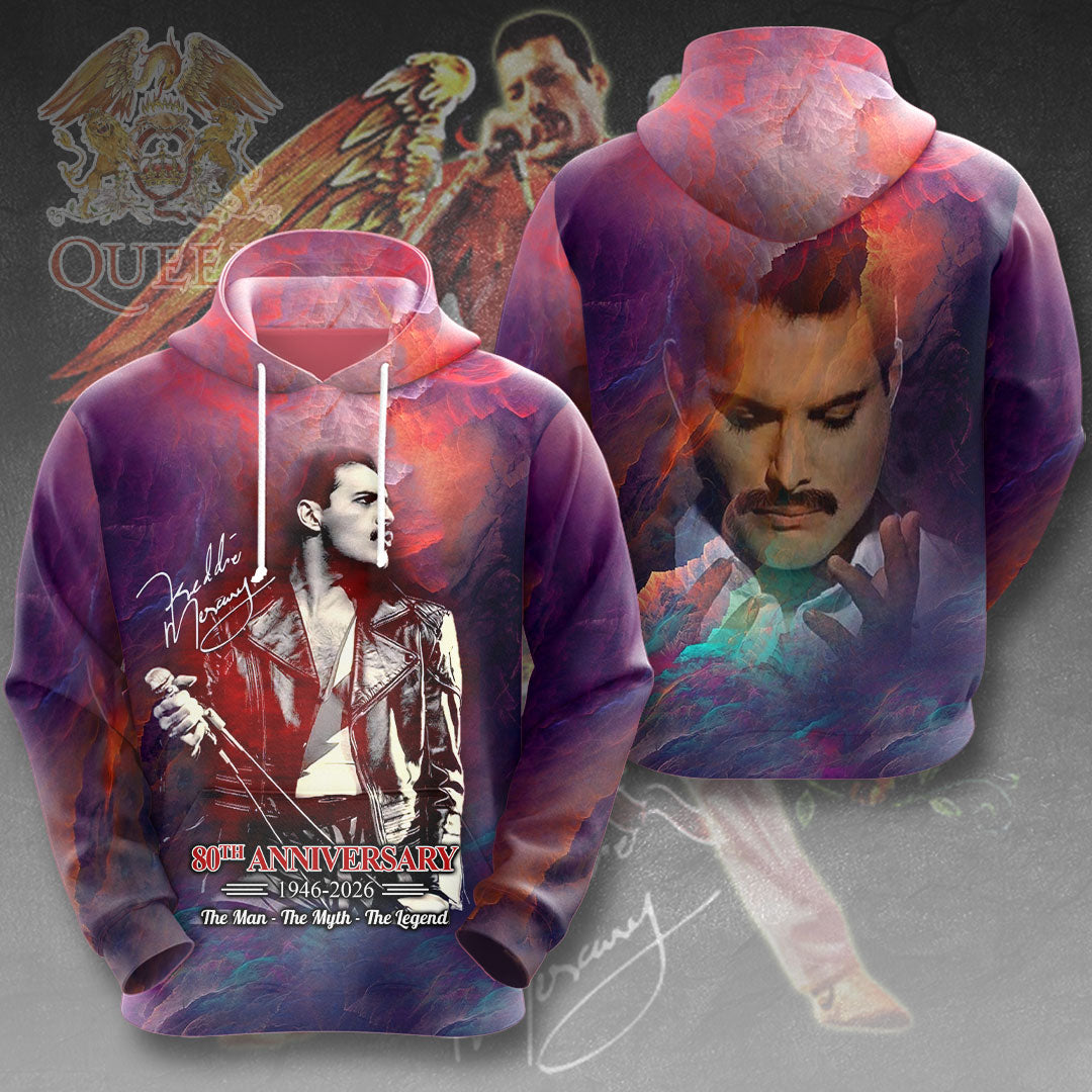 Freddie Mercury 80th Anniversary 3D Apparel – MAITM14194