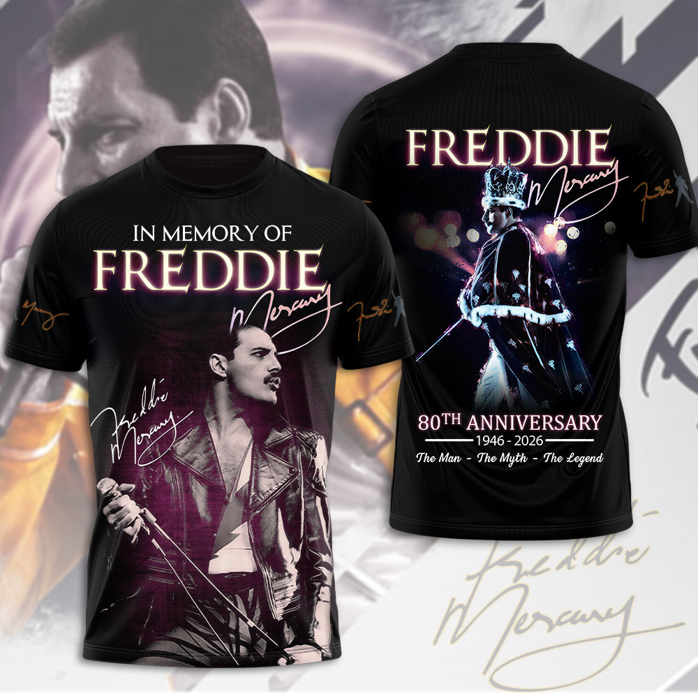Freddie Mercury 80th Anniversary 3D Apparel – MAITM14141