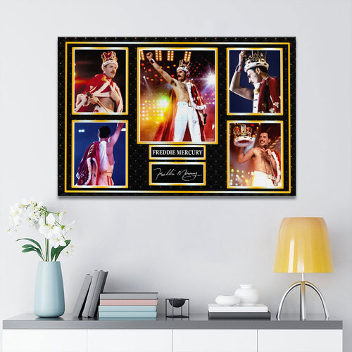 Freddie Mercury Rectangle Canvas With Inner Frame – HOATT15245