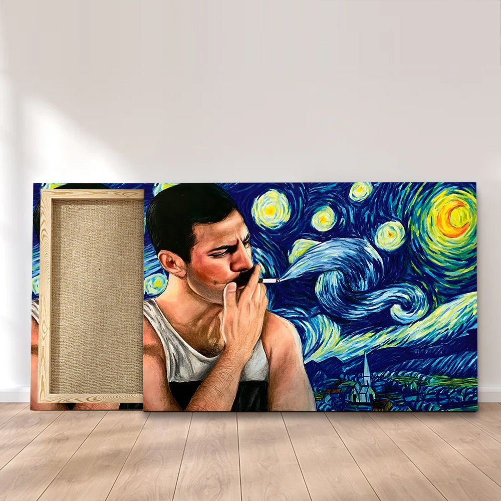 Freddie Mercury Rectangle Canvas With Inner Frame – MAITM10534