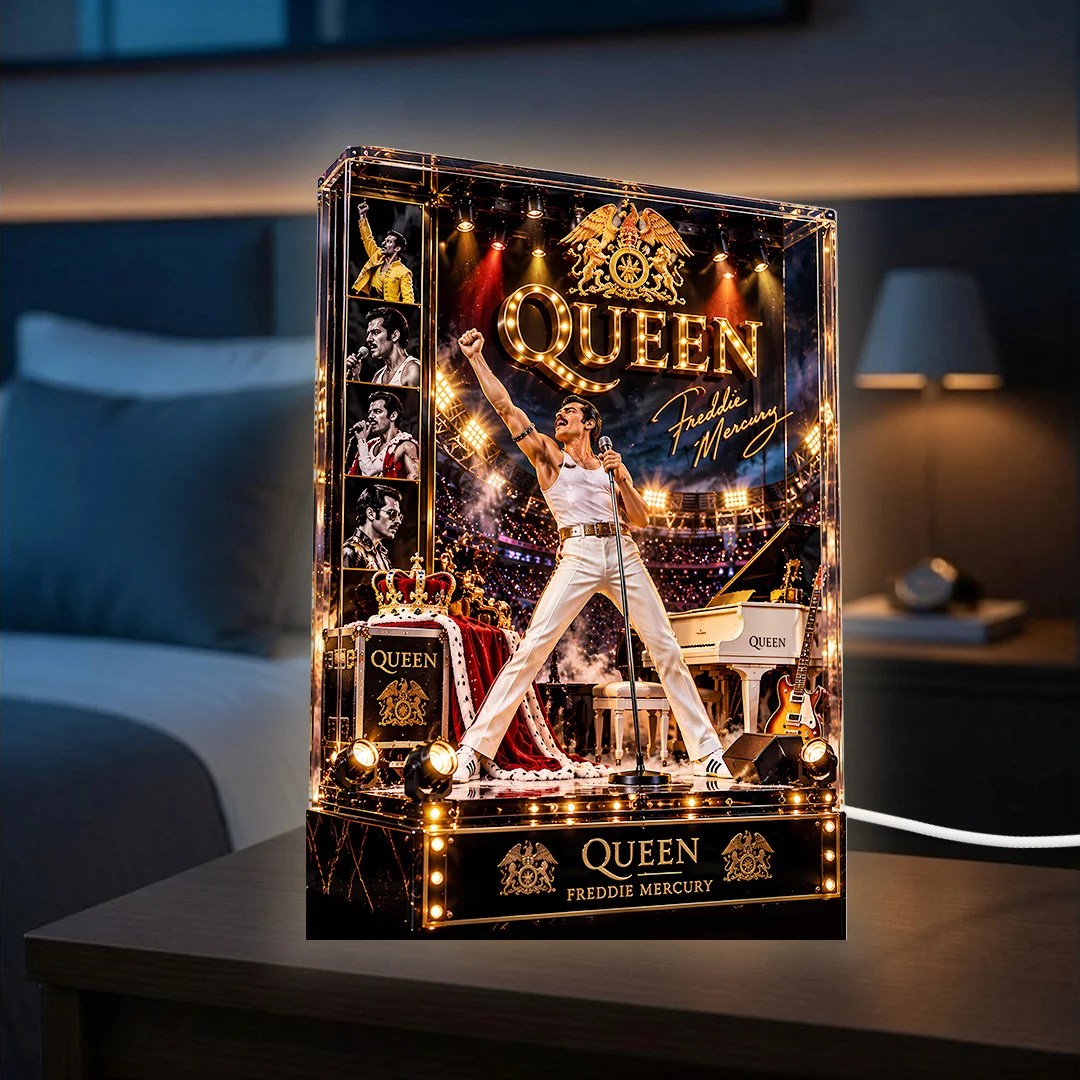 Freddie Mercury Custom Shape Acrylic Light Box – TANTN25985