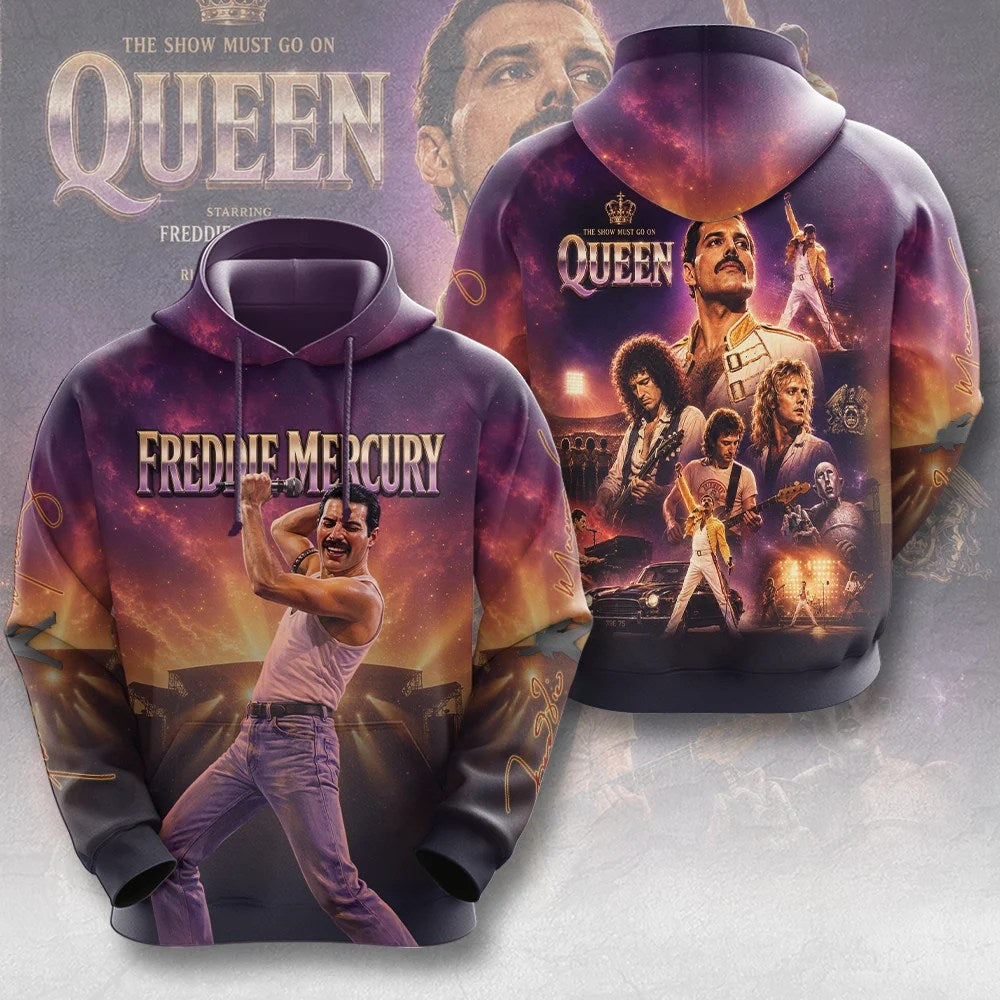 Freddie Mercury x Queen Band 3D Apparel – MAITM15332