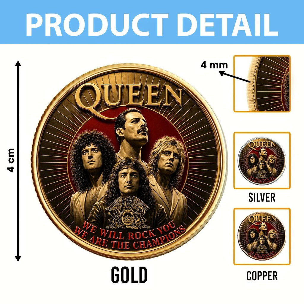 Freddie Mercury x Queen Band Commemorative Coin – MAITM15347