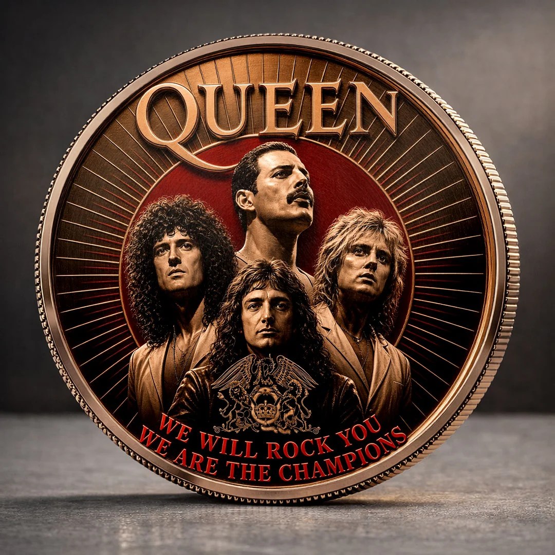 Freddie Mercury x Queen Band Commemorative Coin – MAITM15347