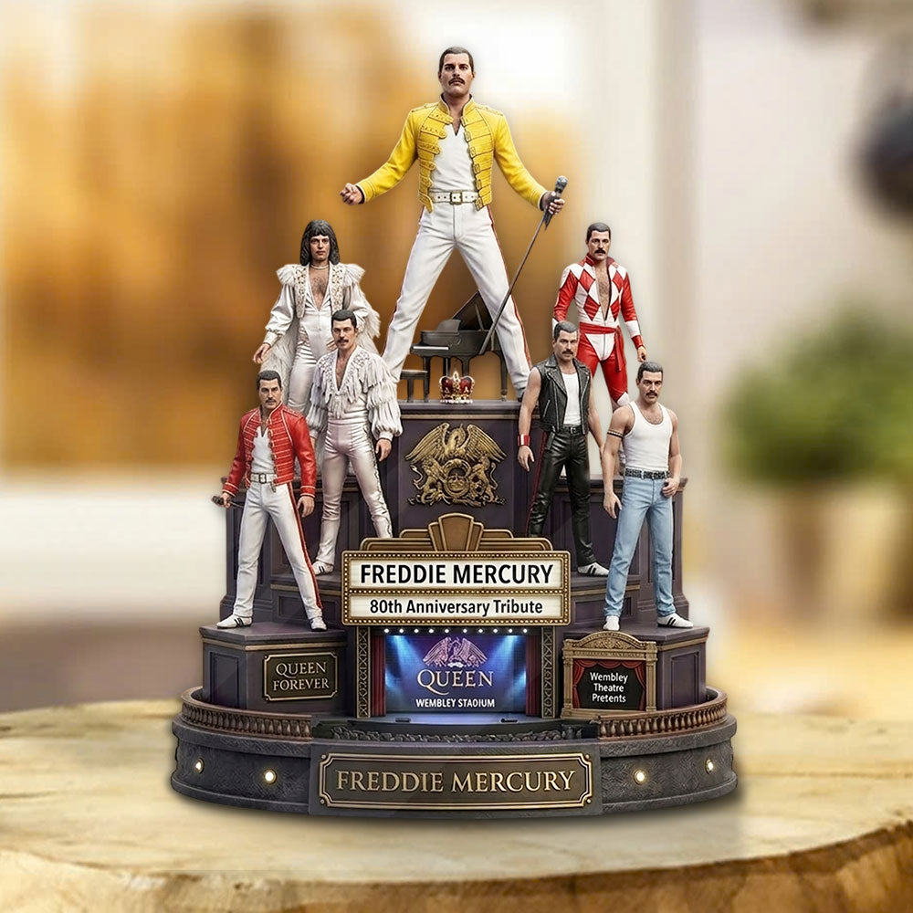 Freddie Mercury 80th Anniversary Custom Shape Acrylic Plaque – TMTHU4690