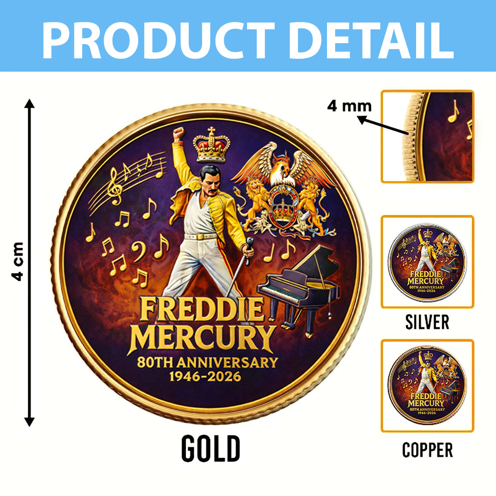 Freddie Mercury Commemorative Coin – HOATT16599