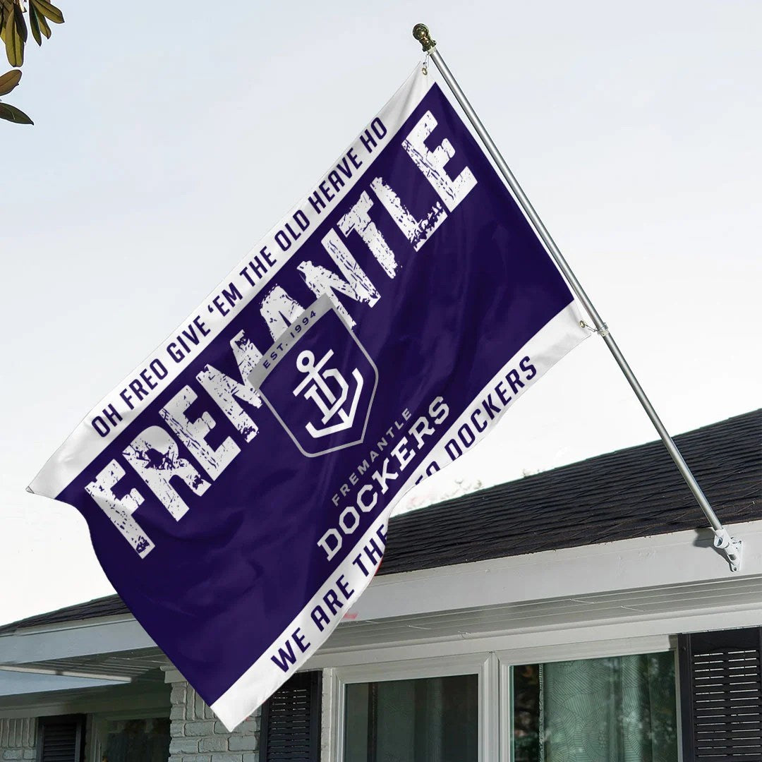 Fremantle Dockers 3D Double-side House Flag – TANTN24921
