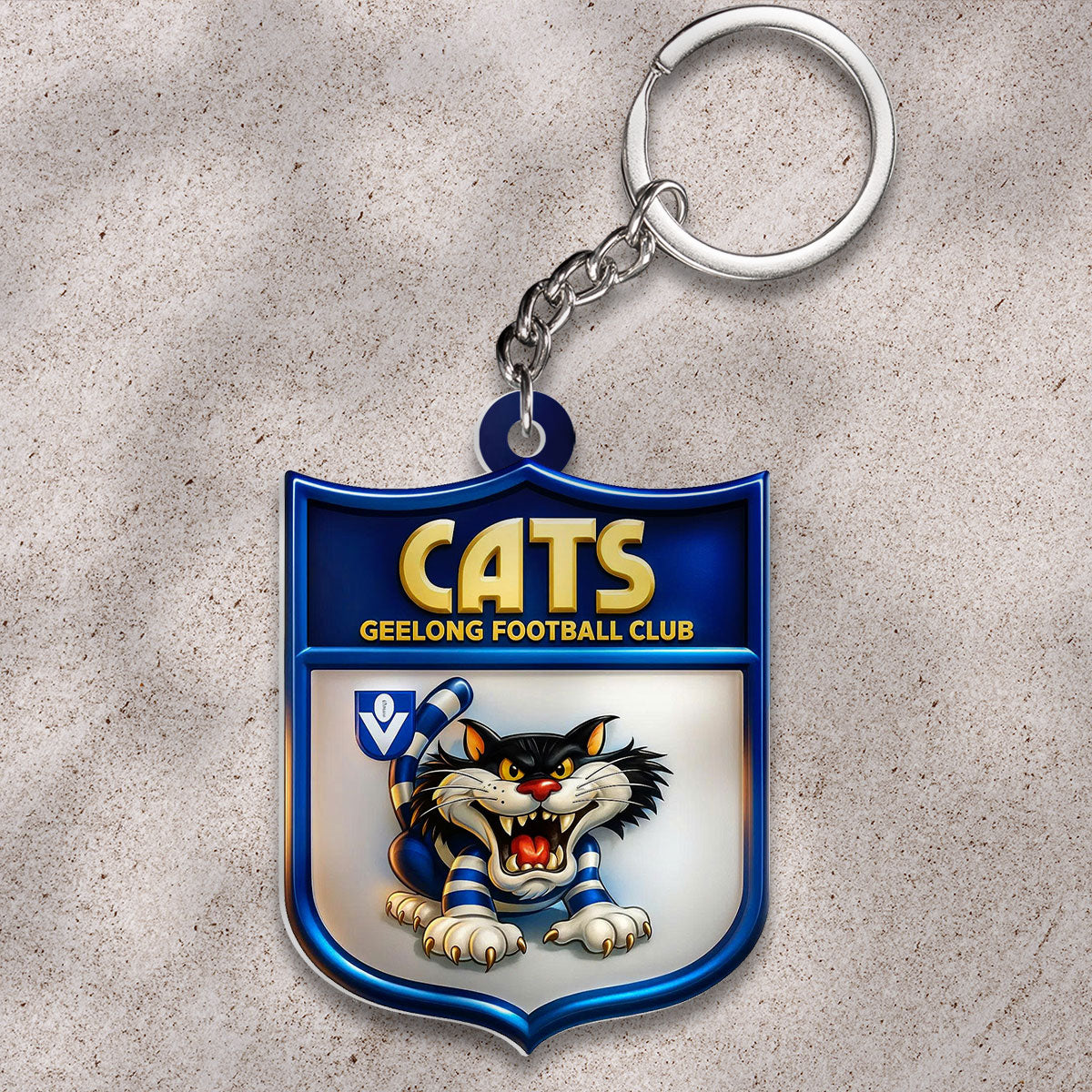 Geelong FC Custom Shape 2-sided Keychain – TMTHU1176