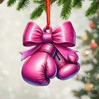 Breast Cancer Awareness Custom Shape Clear 1-Side Printed Acrylic Ornament – GNE 1827