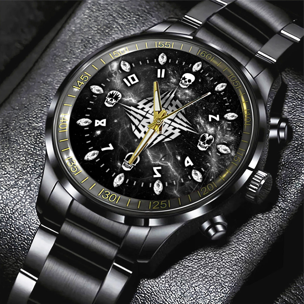 KISS Black Stainless Steel Watch – GNE 2130