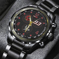 Ducati Lenovo Team x Marc Márquez 2025 MotoGP World Champion Black Stainless Steel Watch – GNE4488