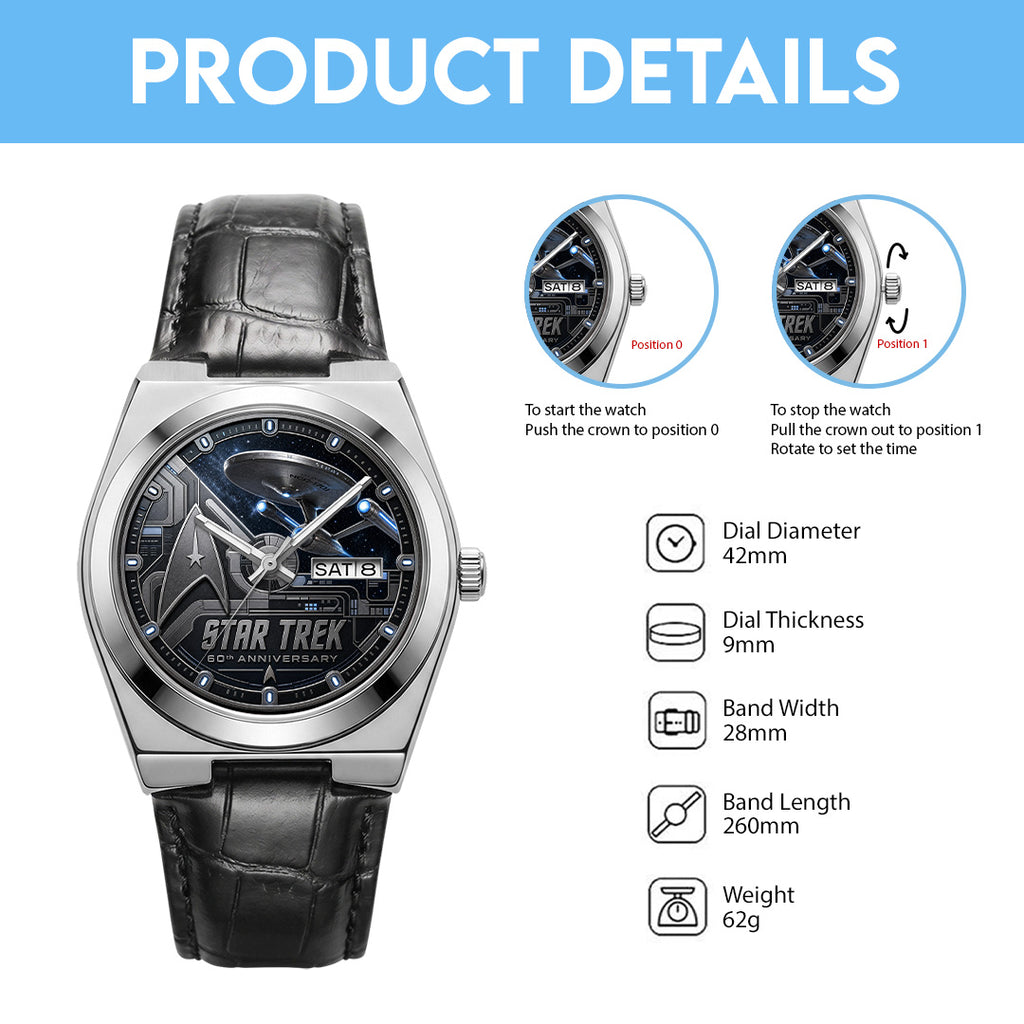 Star Trek Leather Alloy Watch – GNE7543