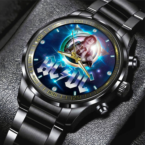 AC/DC x Angus Young Black Stainless Steel Watch – GNE 971