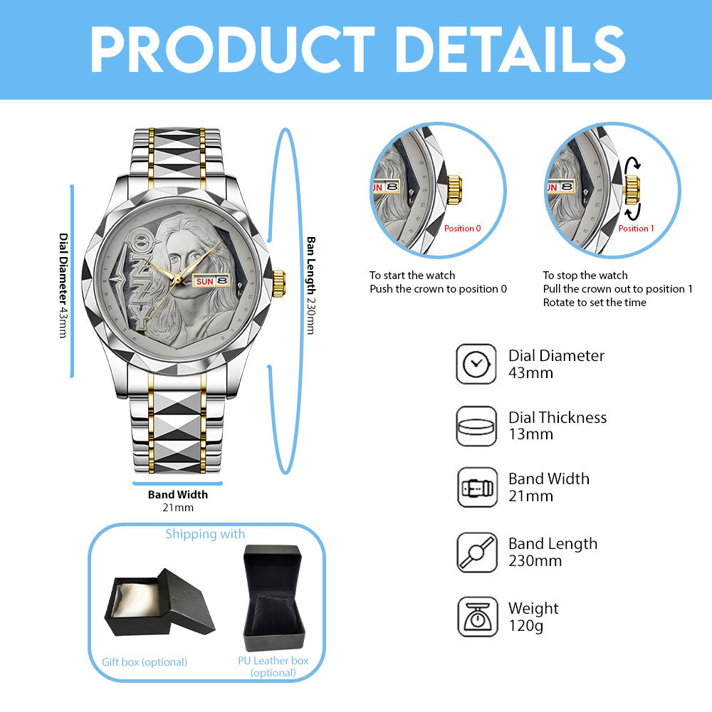 Ozzy Osbourne Alloy Luxury Quartz Watch – GNENEW597