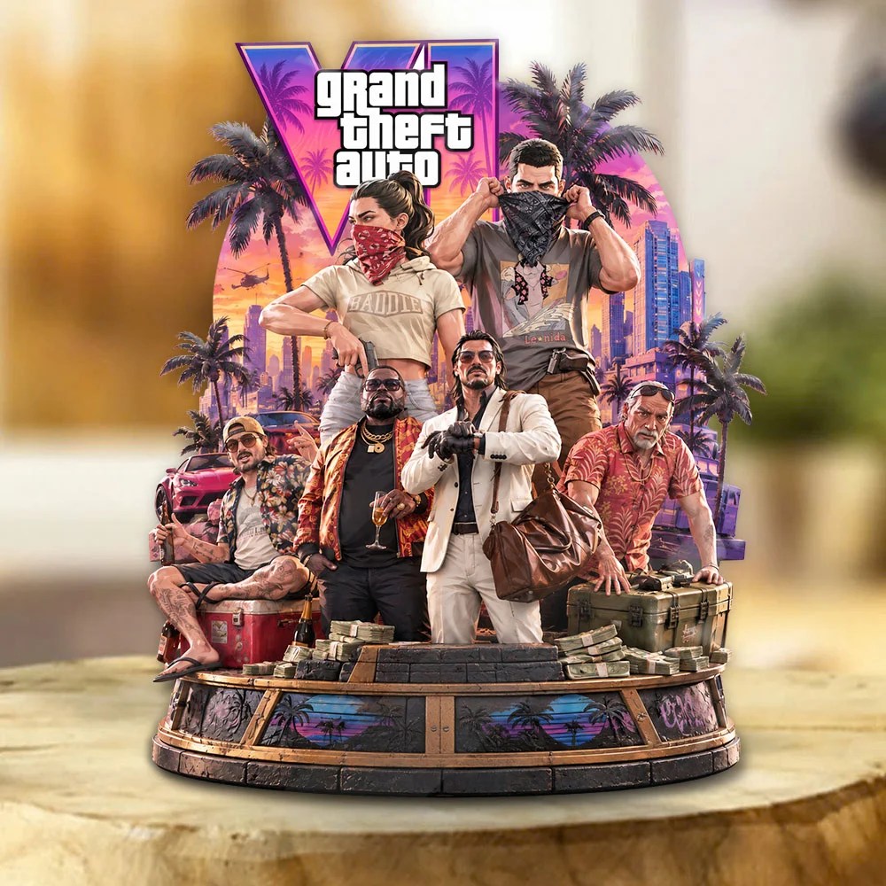 Grand Theft Auto VI Custom Shape Acrylic Plaque – TANTN25771