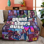 Grand Theft Auto VI Quilt Blanket – TANTN24032
