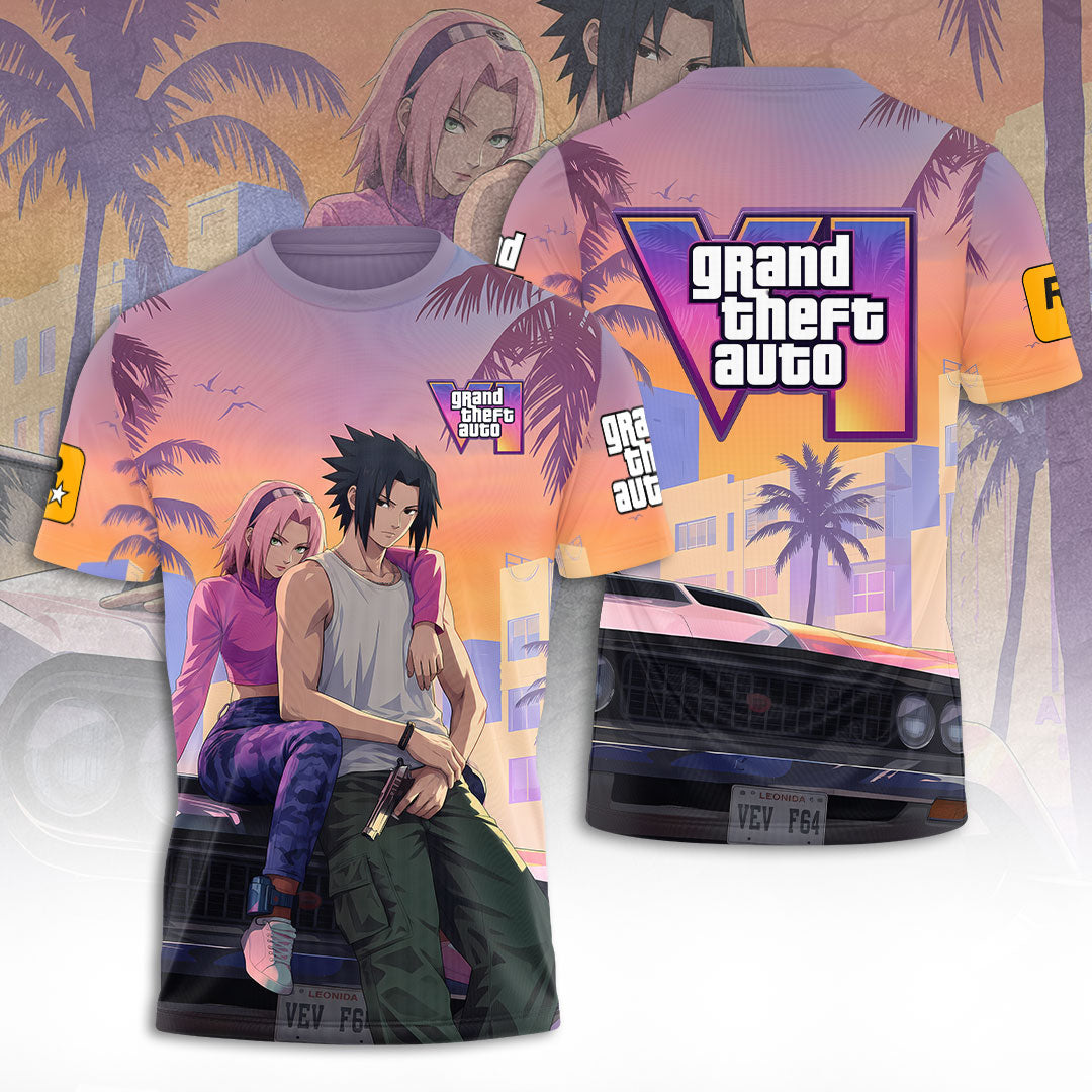 Grand Theft Auto VI x Sasuke x Sakura 3D Apparel – TANTN24207