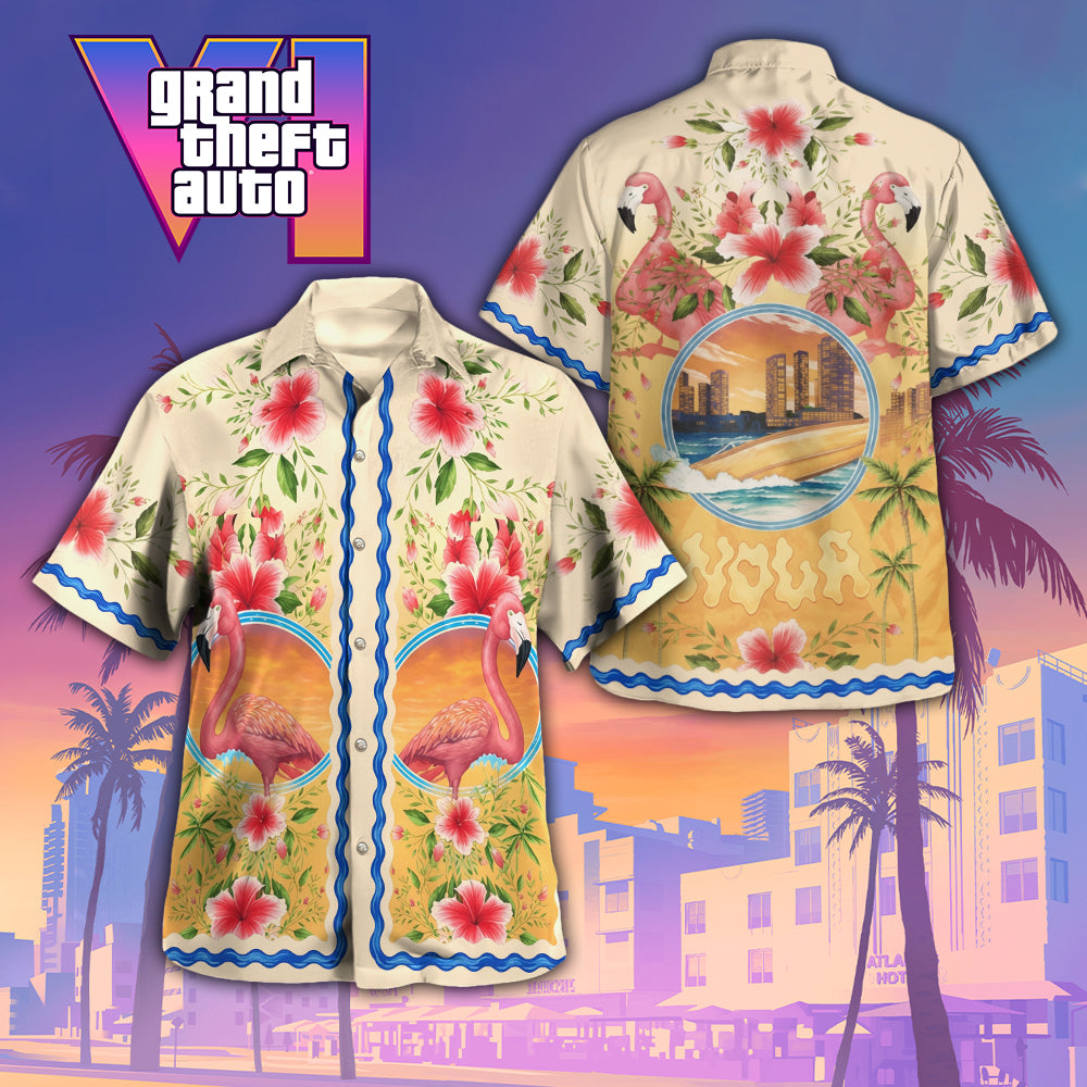Grand Theft Auto VI 3D Hawaiian Apparel – TANTN23880