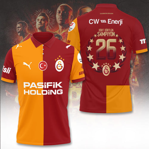 Galatasaray S.K. Turkish Champions 25/26 3D Apparel – TANTN22848