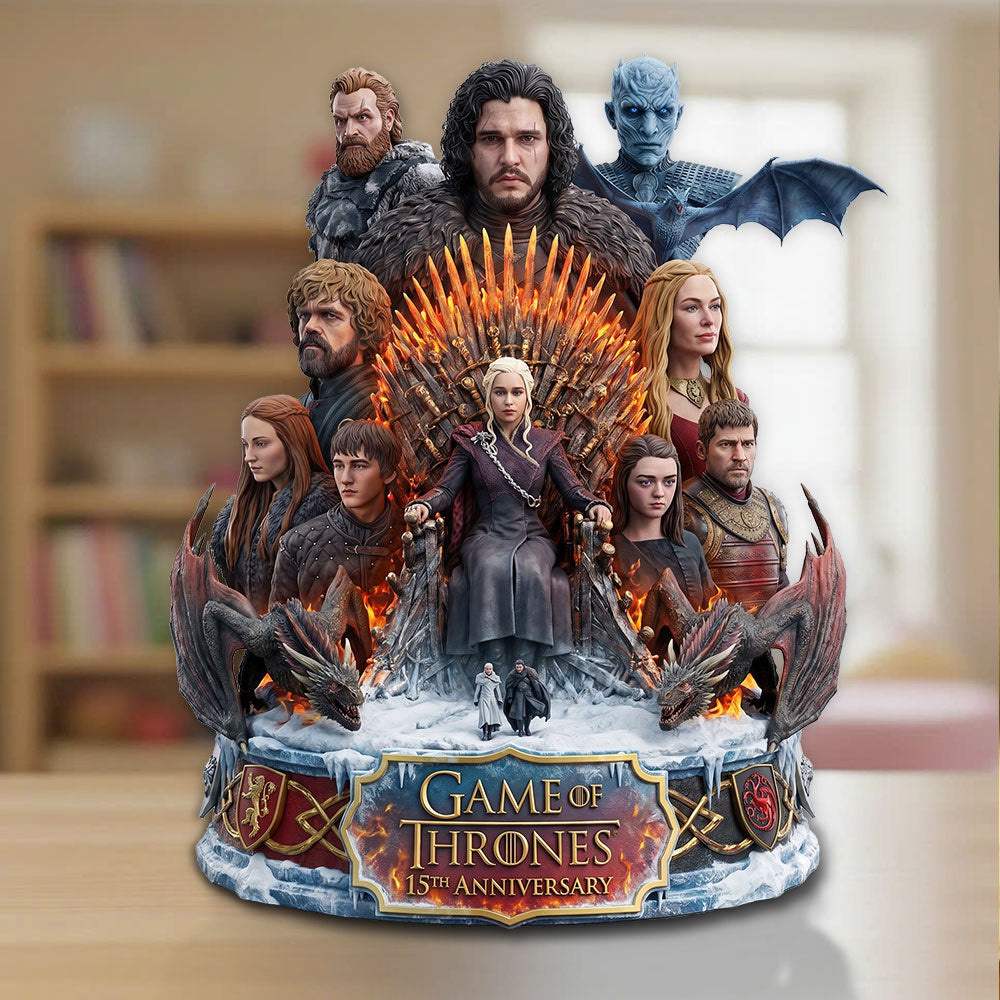 Game of Thrones 15th Anniversary Custom Shape Acrylic Plaque – TMTHU6417