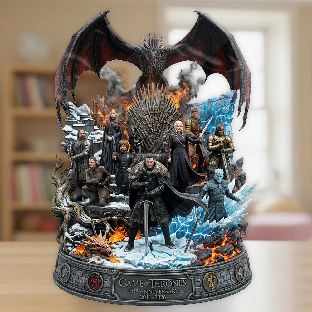 Game of Thrones 15th Anniversary Custom Shape Acrylic Plaque – TMTHU6418