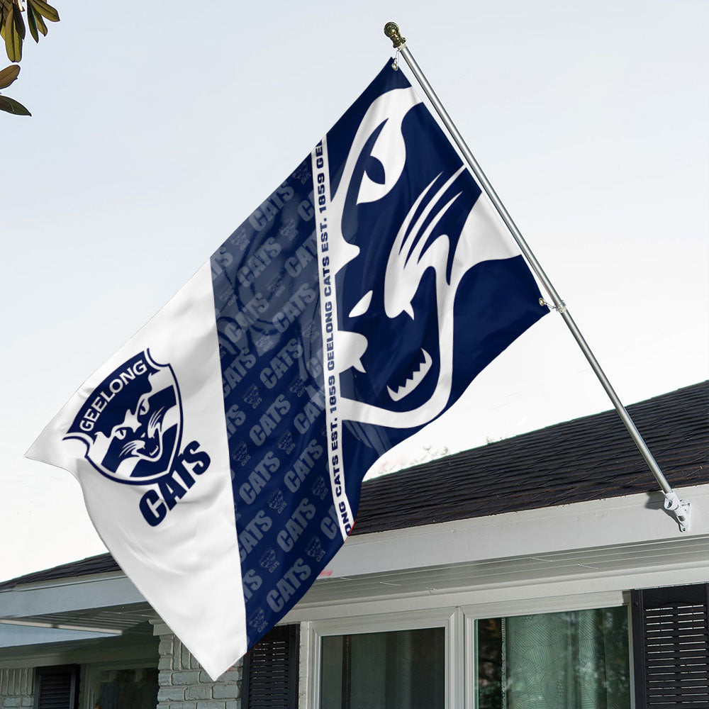 Geelong FC 3D Double-side House Flag – TANTN16484