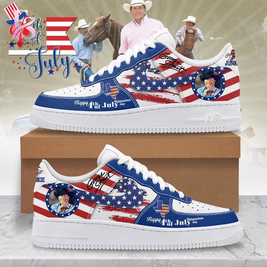George Strait Junkie Happy 4Th Of July Nike Air Force 1