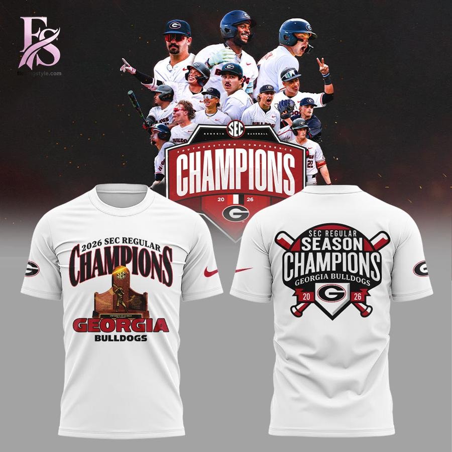 Georgia Bulldogs 2026 SEC Baseball Regular Season Champions Shirt