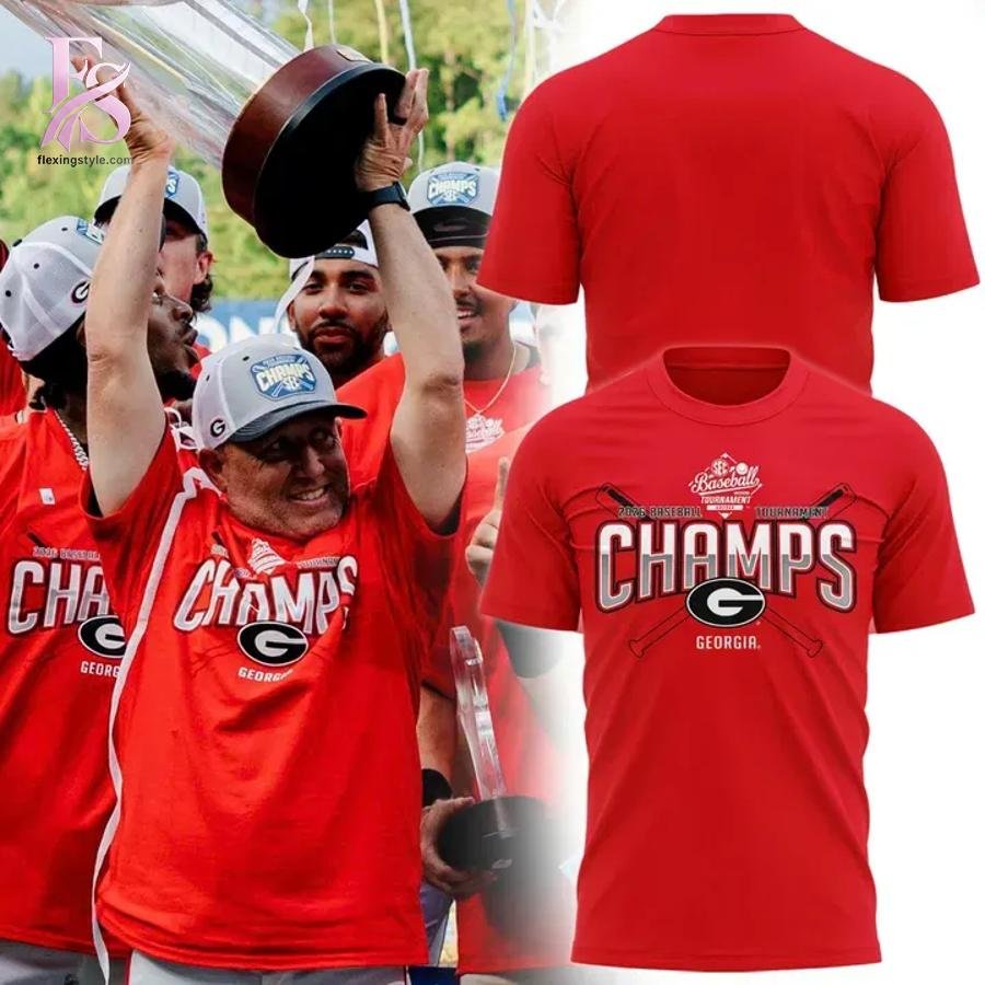 Georgia Bulldogs 2026 SEC Baseball Tournament Champions Tshirt