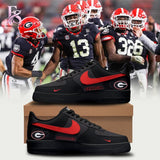 Georgia Bulldogs Back in Black Nike Air Force 1