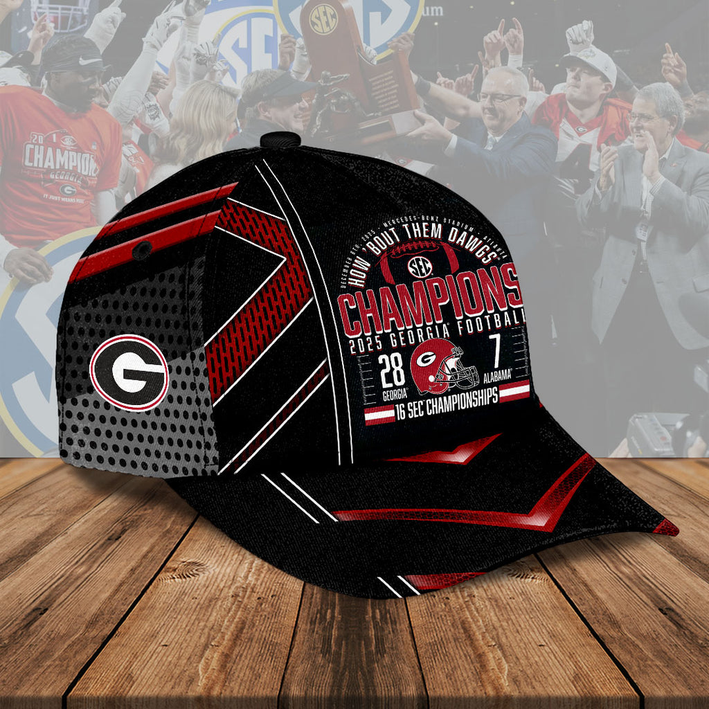 Georgia Bulldogs Football 2025 SEC Champions Classic Cap – HOATT14981