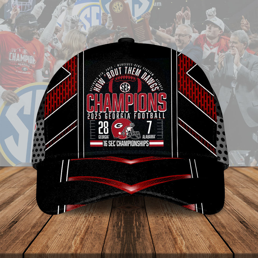 Georgia Bulldogs Football 2025 SEC Champions Classic Cap – HOATT14981