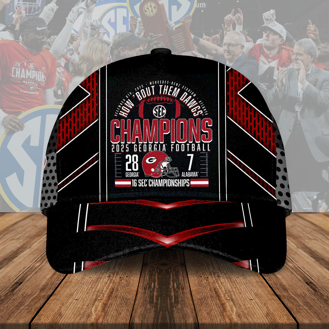 Georgia Bulldogs Football 2025 SEC Champions Classic Cap – HOATT14981