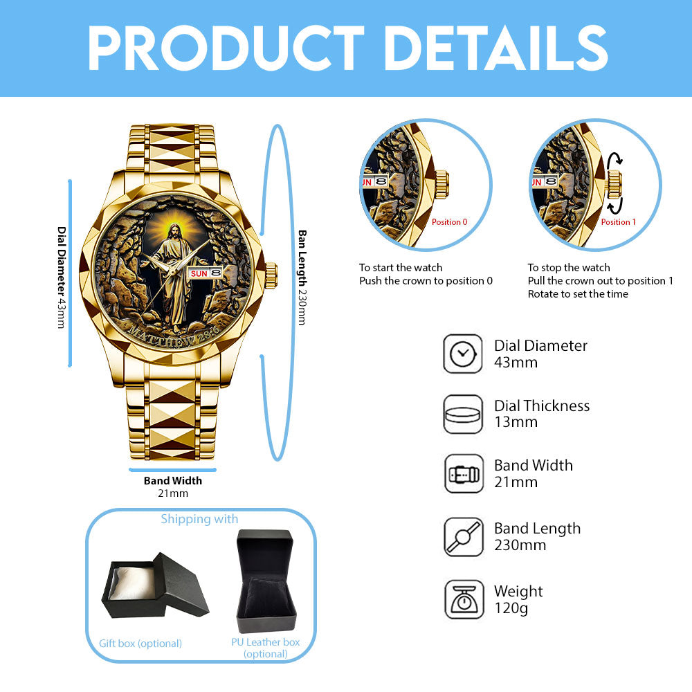 God Is Good Alloy Luxury Quartz Watch – TANTN 15163