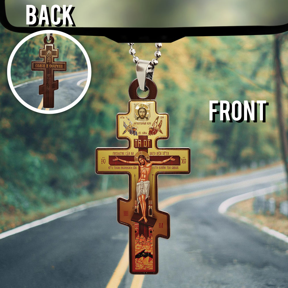 Christian Custom Shape 2-Side Printed Acrylic Car Ornament – HOATT12293