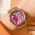 Breast Cancer Awareness Mesh Strap Quartz Watch – HOATT12480