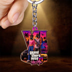 Grand Theft Auto VI Custom Shape 2-sided Keychain – HOATT20588