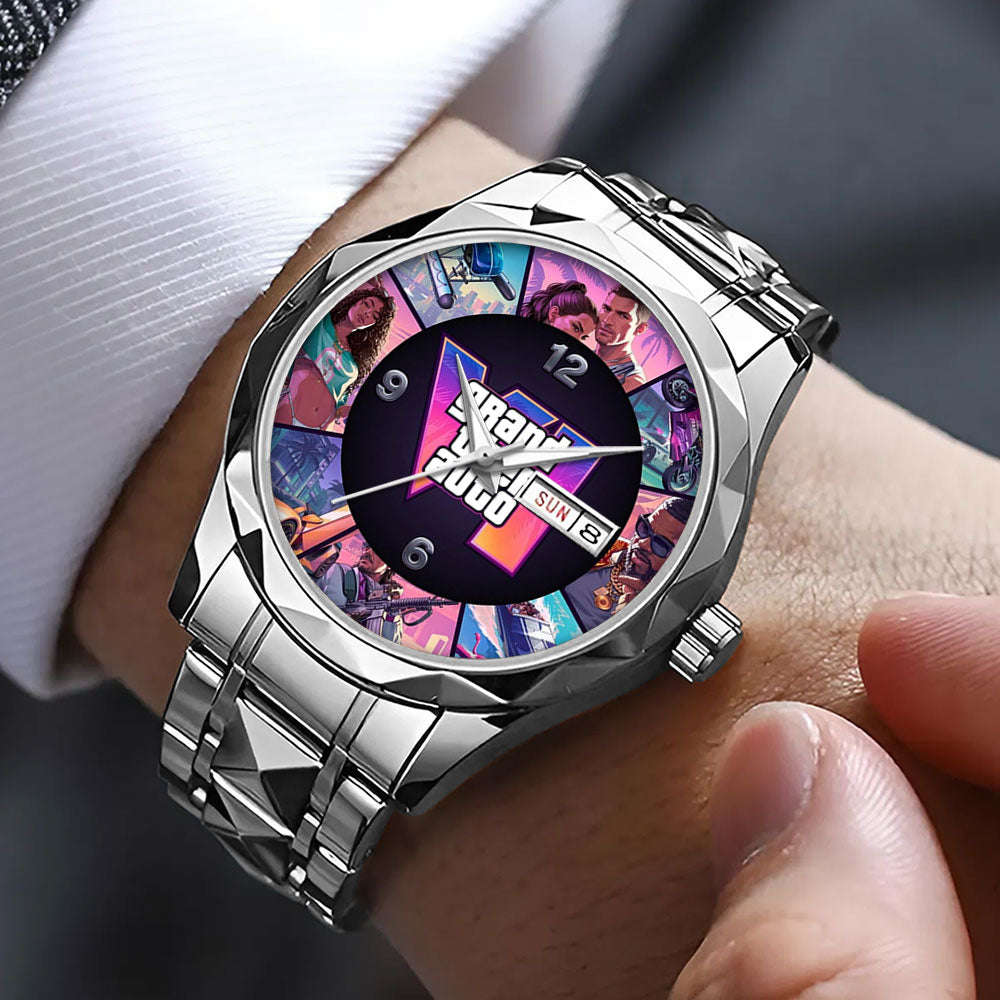 Grand Theft Auto VI Alloy Luxury Quartz Watch – GNE7919