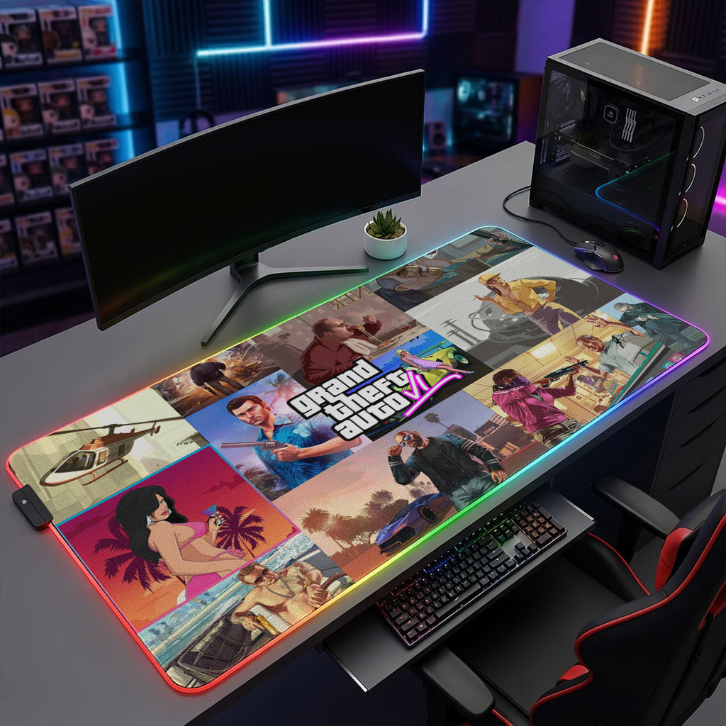 Grand Theft Auto VI Custom Gaming Desk Mat – TMTHU7064