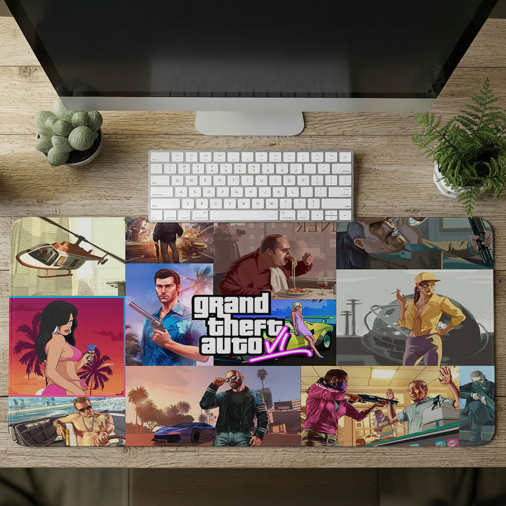 Grand Theft Auto VI Custom Gaming Desk Mat – TMTHU7064