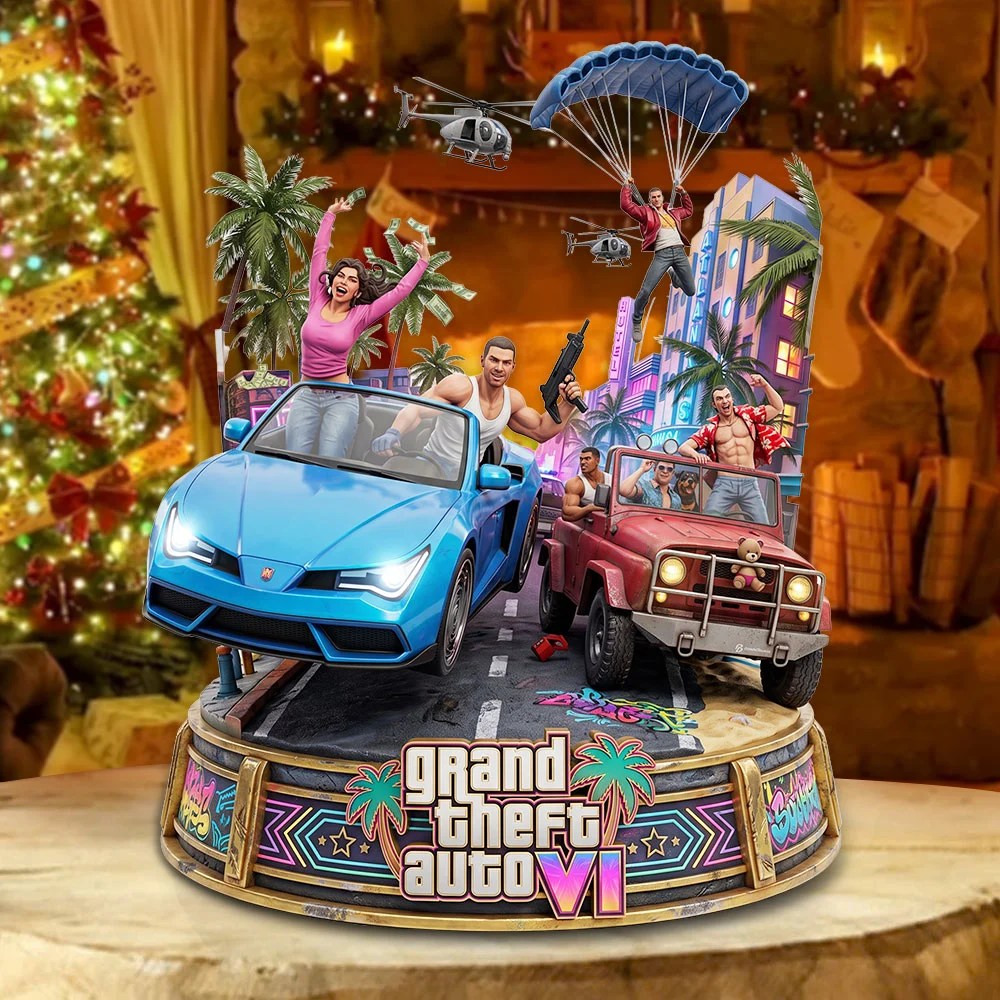 Grand Theft Auto VI Custom Shape Acrylic Plaque – TMTHU10194
