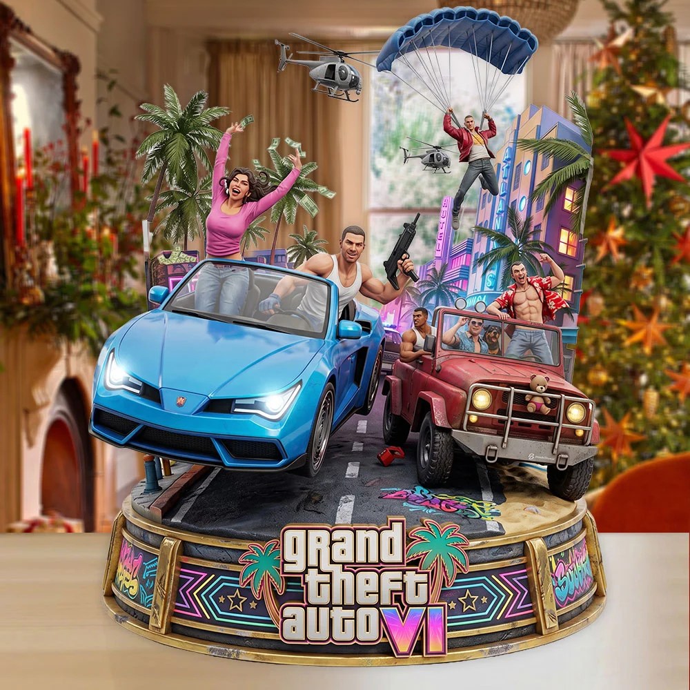 Grand Theft Auto VI Custom Shape Acrylic Plaque – TMTHU10194