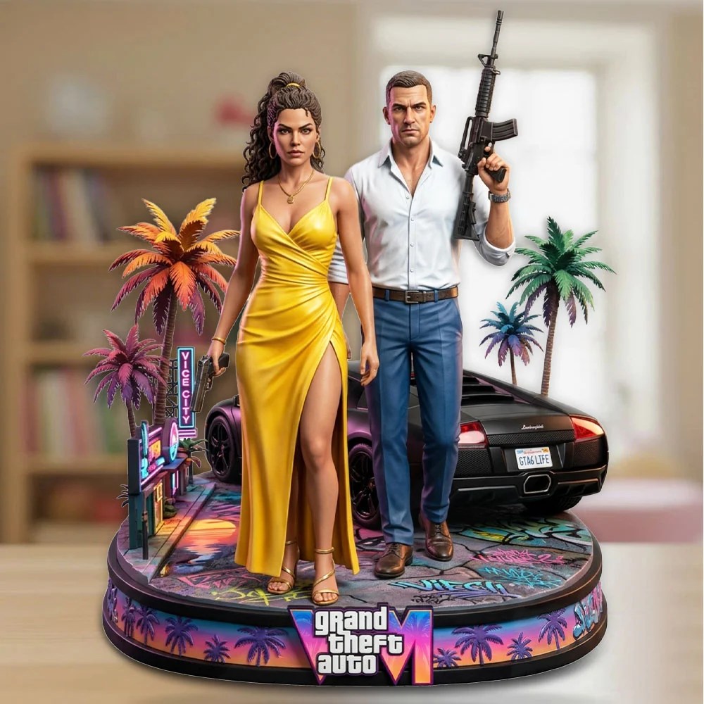 Grand Theft Auto VI Custom Shape Acrylic Plaque – TMTHU10240