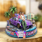 Grand Theft Auto VI Custom Shape Acrylic Plaque – TMTHU7315