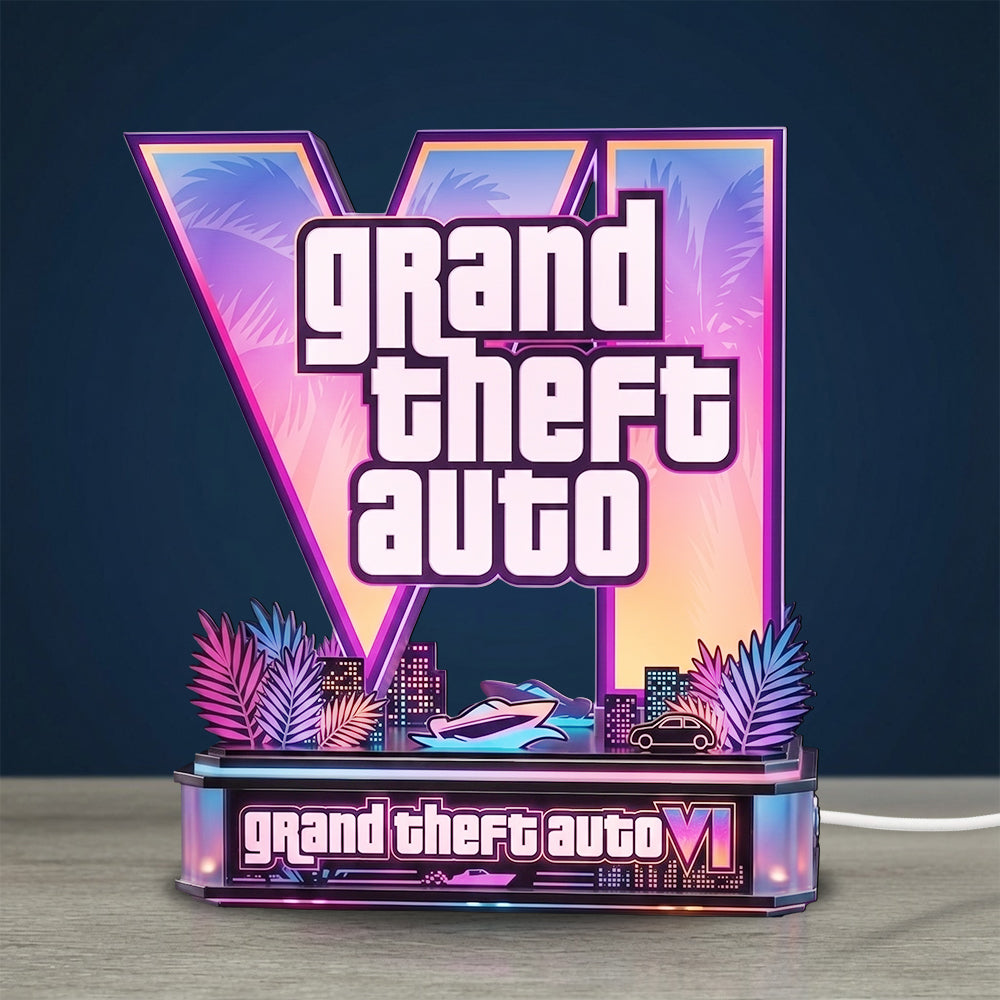 Grand Theft Auto VI Custom Shape Acrylic Light Box – TMTHU7496