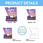 Grand Theft Auto VI Custom Shape Acrylic Light Box – TMTHU7496