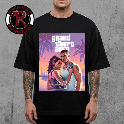 Grand Theft Auto VI Releases On November 19 2026 Unisex T Shirt