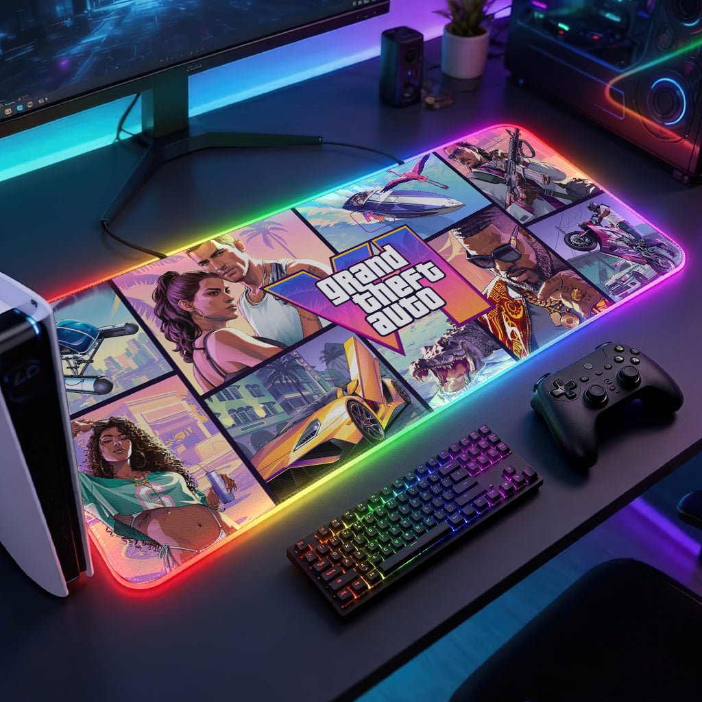 Grand Theft Auto VI Custom Gaming Desk Mat – GNE7186